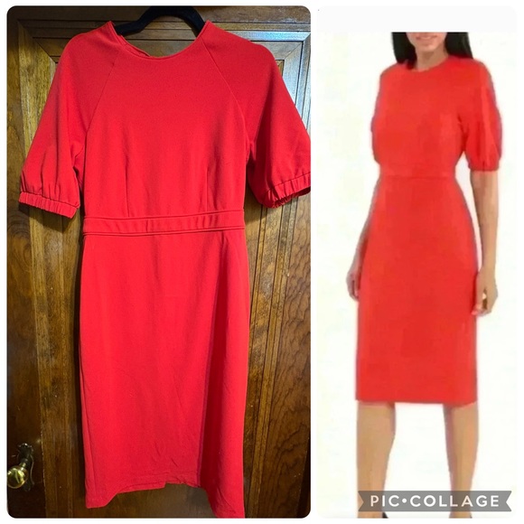 Red Orange Maggy London Dress - Picture 1 of 3